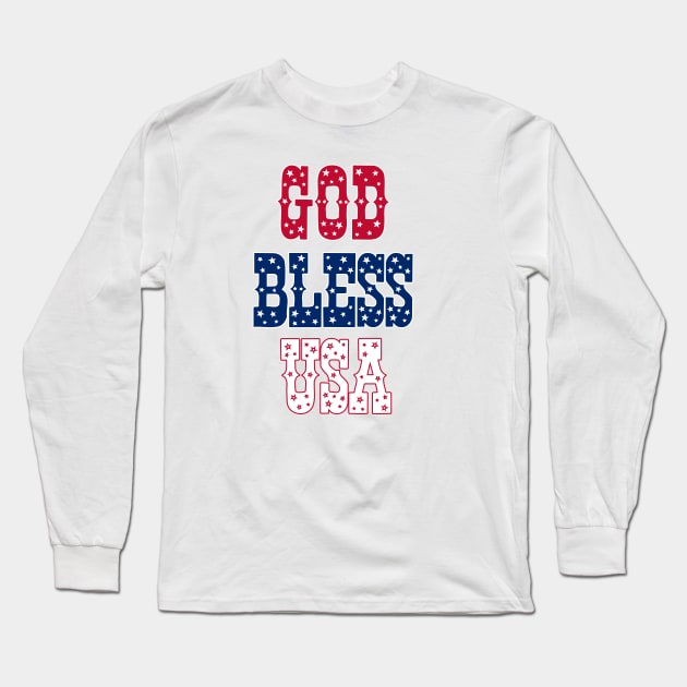 god BLESS usa Long Sleeve T-Shirt by sarahnash